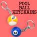 Pool Ball Keychain